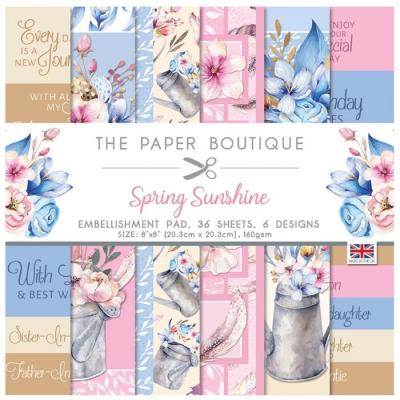 The Paper Boutique Spring Sunshine Designpapier - Embellishments Pad